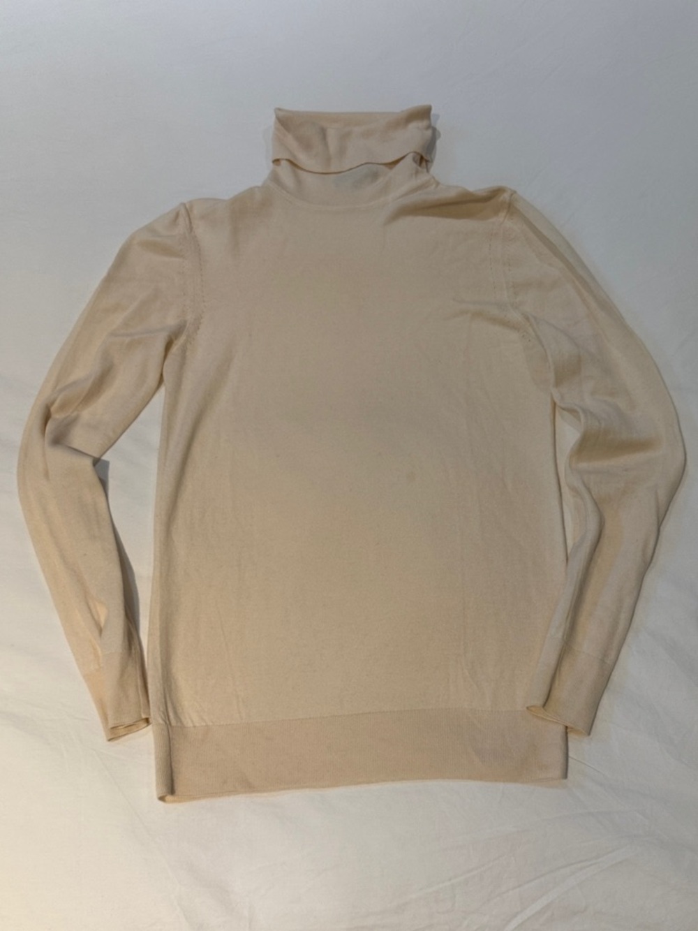 Loro Piana Cream Turtleneck Sweater